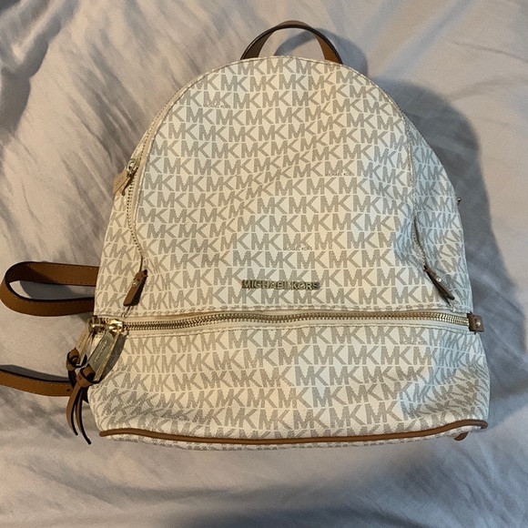 MICHAEL Michael Kors Handbags - Michael Kors White Medium Backpack